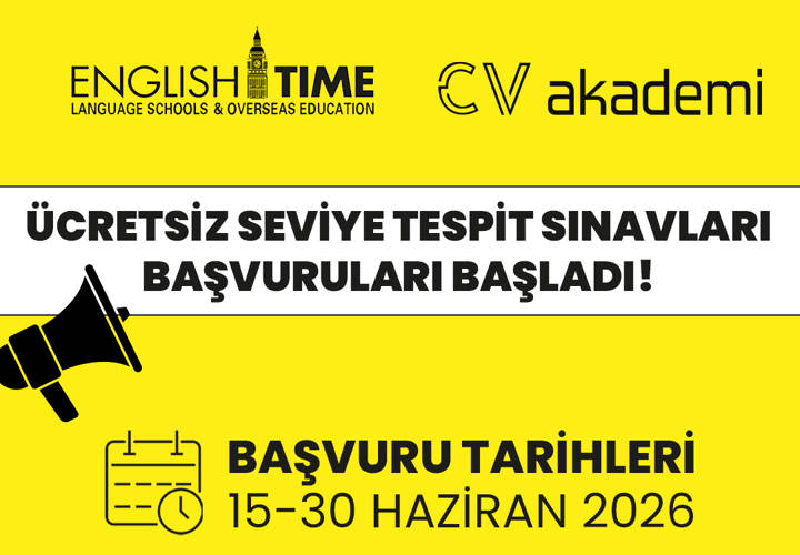 English Time Seviye Tespit Sınavı Başvurusu