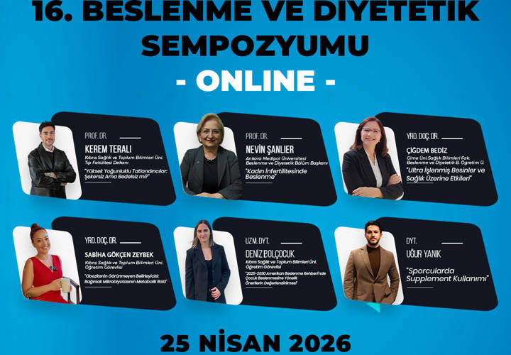 16. Beslenme ve Diyetetik Sempozyumu - Online 