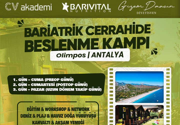 Bariatrik Cerrahide Beslenme Kampı - Olimpos / ANTALYA
